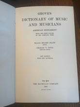 Load image into Gallery viewer, Grove&#39;s Dictionary of Music and Musicians. Third Edition, edited by H. C. Colles.

